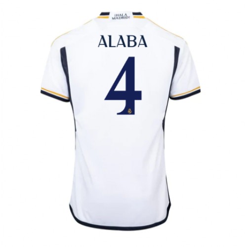 Maillot de foot Real Madrid David Alaba #4 Domicile 2023-24 Manches Courte